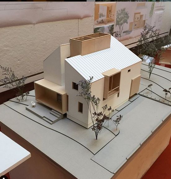 Voorbeeld van een architectuurmaquette