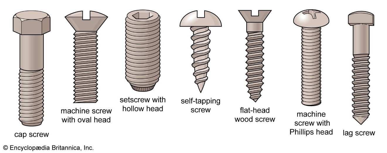 Self-tapping screw | machine component |
Britannica